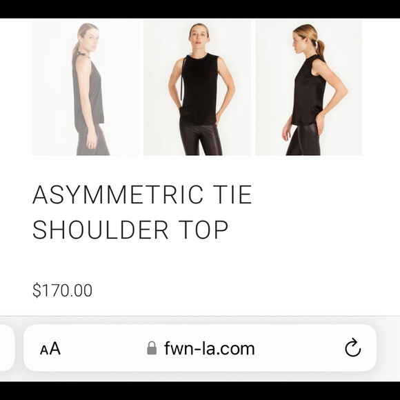 LUXURIOUS ASYMMETRIC TIE SHOULDER TOP - Picture 4 of 6